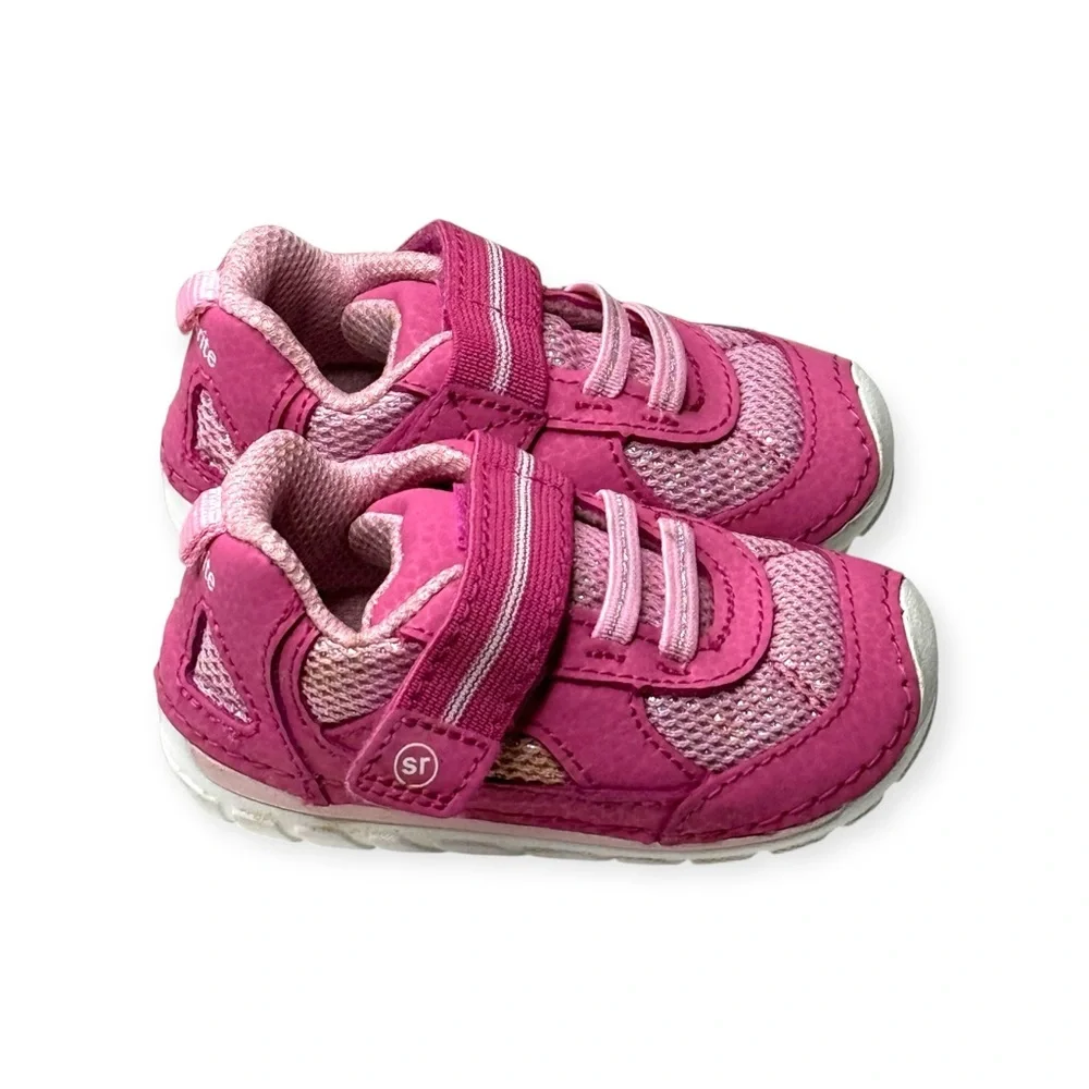 Stride Rite ❤︎︎ Soft Motion Jamie Sneaker ❤︎︎ Pink Shimmer ❤︎︎ 3.5W Baby Walker